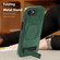 iPhone 16e / 17e Multi-function Holder MagSafe PU Phone Case - Green