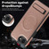 iPhone 16e / 17e Multi-function Holder MagSafe PU Phone Case - Rose Gold