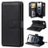 iPhone 16e / 17e Multi-Function Wallet 10 Card Slots Leather Phone Case - Black