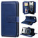 iPhone 16e / 17e Multi-Function Wallet 10 Card Slots Leather Phone Case - Dark Blue