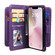 iPhone 16e / 17e Multi-Function Wallet 10 Card Slots Leather Phone Case - Violet