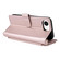 iPhone 16e / 17e Multifunctional 6-Card Slots Leather Phone Case with Wrist Strap - Pink
