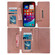 iPhone 16e / 17e Multifunctional 7-Cards Wallet Leather Phone Case - Rose Gold
