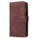 iPhone 16e / 17e Multifunctional Multi-Card Wallet Phone Leather Case - Coffee