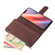 iPhone 16e / 17e Multifunctional Multi-Card Wallet Phone Leather Case - Coffee
