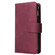 iPhone 16e / 17e Multifunctional Multi-Card Wallet Phone Leather Case - Wine Red