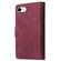iPhone 16e / 17e Multifunctional Multi-Card Wallet Phone Leather Case - Wine Red