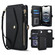 iPhone 16e / 17e Multifunctional Wallet Detachable Leather Phone Case with Lanyard - Black