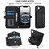 iPhone 16e / 17e Multifunctional Wallet Detachable Leather Phone Case with Lanyard - Black