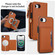 iPhone 16e / 17e Multifunctional Wallet Detachable Leather Phone Case with Lanyard - Brown