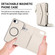 iPhone 16e / 17e Multifunctional Wallet Detachable Leather Phone Case with Lanyard - White
