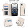 iPhone 16e / 17e Multifunctional Wallet Detachable Leather Phone Case with Lanyard - White