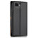 iPhone 16e / 17e N.BEKUS P3 RFID Stitching Magnetic Flip Leather Phone Case - Black