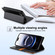 iPhone 16e / 17e N.BEKUS P3 RFID Stitching Magnetic Flip Leather Phone Case - Black