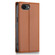 iPhone 16e / 17e N.BEKUS P3 RFID Stitching Magnetic Flip Leather Phone Case - Brown