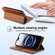 iPhone 16e / 17e N.BEKUS P3 RFID Stitching Magnetic Flip Leather Phone Case - Brown