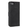 iPhone 16e / 17e Nail Skin Feel Stitching Calf Texture Leather Phone Case - Black