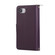 iPhone 16e / 17e Nine-card Slots Zipper Wallet Bag Leather Phone Case - Dark Purple