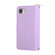 iPhone 16e / 17e Nine-card Slots Zipper Wallet Bag Leather Phone Case - Light Purple