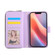 iPhone 16e / 17e Nine-card Slots Zipper Wallet Bag Leather Phone Case - Light Purple