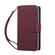 iPhone 16e / 17e Nine-card Slots Zipper Wallet Bag Leather Phone Case - Wine Red