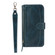 iPhone 16e / 17e Oil Skin Zipper Wallet Leather Phone Case - Blue