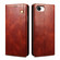 iPhone 16e / 17e Oil Wax Crazy Horse Texture Leather Phone Case - Brown