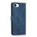 iPhone 16e / 17e Orchid Butterfly Embossed Leather Phone Case - Blue
