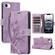 iPhone 16e / 17e Orchid Butterfly Embossed Leather Phone Case - Purple