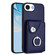 iPhone 16e / 17e Organ Card Bag Ring Holder Phone Case - Blue