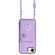 iPhone 16e / 17e Organ Card Bag Ring Holder Phone Case with Long Lanyard - Purple