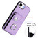 iPhone 16e / 17e Organ Card Bag Ring Holder Phone Case with Long Lanyard - Purple