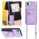 iPhone 16e / 17e Organ Card Bag Ring Holder Phone Case with Long Lanyard - Purple
