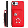 iPhone 16e / 17e Organ Card Bag Ring Holder Phone Case with Long Lanyard - Red