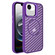 iPhone 16e / 17e O-Shape Hollow Cooling Lens Holder MagSafe Phone Case - Deep Purple
