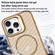iPhone 16e / 17e O-Shape Hollow Cooling Lens Holder MagSafe Phone Case - Gold