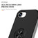 iPhone 16e / 17e PC + TPU Magnetic Phone Case with Invisible Ring Holder - Black
