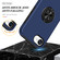 iPhone 16e / 17e PC + TPU Magnetic Phone Case with Invisible Ring Holder - Navy Blue