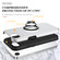 iPhone 16e / 17e PC + TPU Magnetic Phone Case with Invisible Ring Holder - Silver