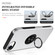 iPhone 16e / 17e PC + TPU Magnetic Phone Case with Invisible Ring Holder - Silver