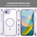 iPhone 16e / 17e PC Hybrid TPU Airbag Shockproof MagSafe Phone Case - Transparent Purple