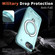 iPhone 16e / 17e PC Hybrid TPU Armor MagSafe Ring Holder Phone Case - Light Blue