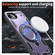 iPhone 16e / 17e PC Hybrid TPU Armor MagSafe Ring Holder Phone Case - Purple