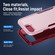 iPhone 16e / 17e Pioneer Armor Heavy Duty PC + TPU Phone Case - Pink+Rose Red