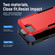 iPhone 16e / 17e Pioneer Armor Heavy Duty PC + TPU Phone Case - Red+Black