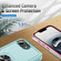iPhone 16e / 17e Pioneer Armor Heavy Duty PC + TPU Phone Case with Holder - Green+Pink