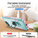 iPhone 16e / 17e Pioneer Armor Heavy Duty PC + TPU Phone Case with Holder - Green+Pink