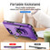 iPhone 16e / 17e Pioneer Armor Heavy Duty PC + TPU Phone Case with Holder - Purple+Black