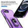 iPhone 16e / 17e Pioneer Armor Heavy Duty PC + TPU Phone Case with Holder - Purple+Black