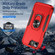 iPhone 16e / 17e Pioneer Armor Heavy Duty PC + TPU Phone Case with Holder - Red+Black